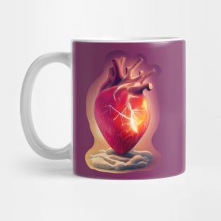 Abstract heart drawing Mug